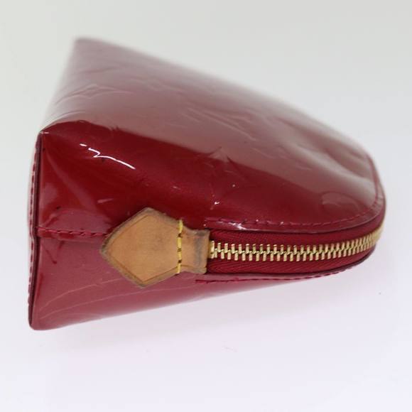 LOUIS VUITTON Vernis Pochette Cosmetic Pouch Pomme D'amour M91496 LV Auth 75151 - Picture 4 of 16